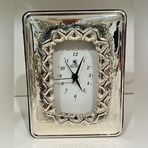 Del Conte Sterling Silver 925 Clock Frame Made In Italy